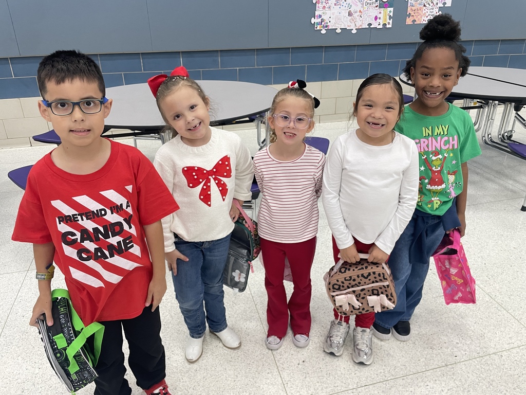 Our students brought the holiday cheer today dressed in their best red and white for Candy Cane Day! Nothing is better than seeing their faces light up with joy and friendship. We are so proud of the positive and loving environment they create every single day!  Heads up, everyone! Get those tinsel and ornaments ready because tomorrow is Dress Like a Christmas Tree Day!
