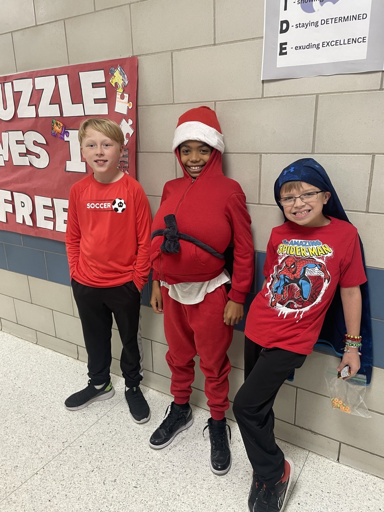 Our students brought the holiday cheer today dressed in their best red and white for Candy Cane Day! Nothing is better than seeing their faces light up with joy and friendship. We are so proud of the positive and loving environment they create every single day!  Heads up, everyone! Get those tinsel and ornaments ready because tomorrow is Dress Like a Christmas Tree Day!