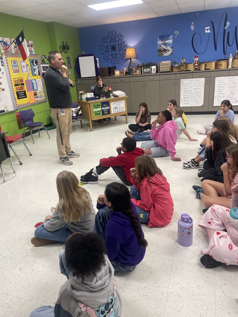We had some very special guests in the music room this week! The directors from Angleton Junior High stopped by to introduce our 5th graders to the wonderful world of band. From the smooth slide of the trombone to the bright notes of the flute, our students loved getting an up-close look at the instruments they can play next year.  It’s more than just music—it’s about teamwork, discipline, and finding your voice. We can’t wait to see these students on stage in the future!