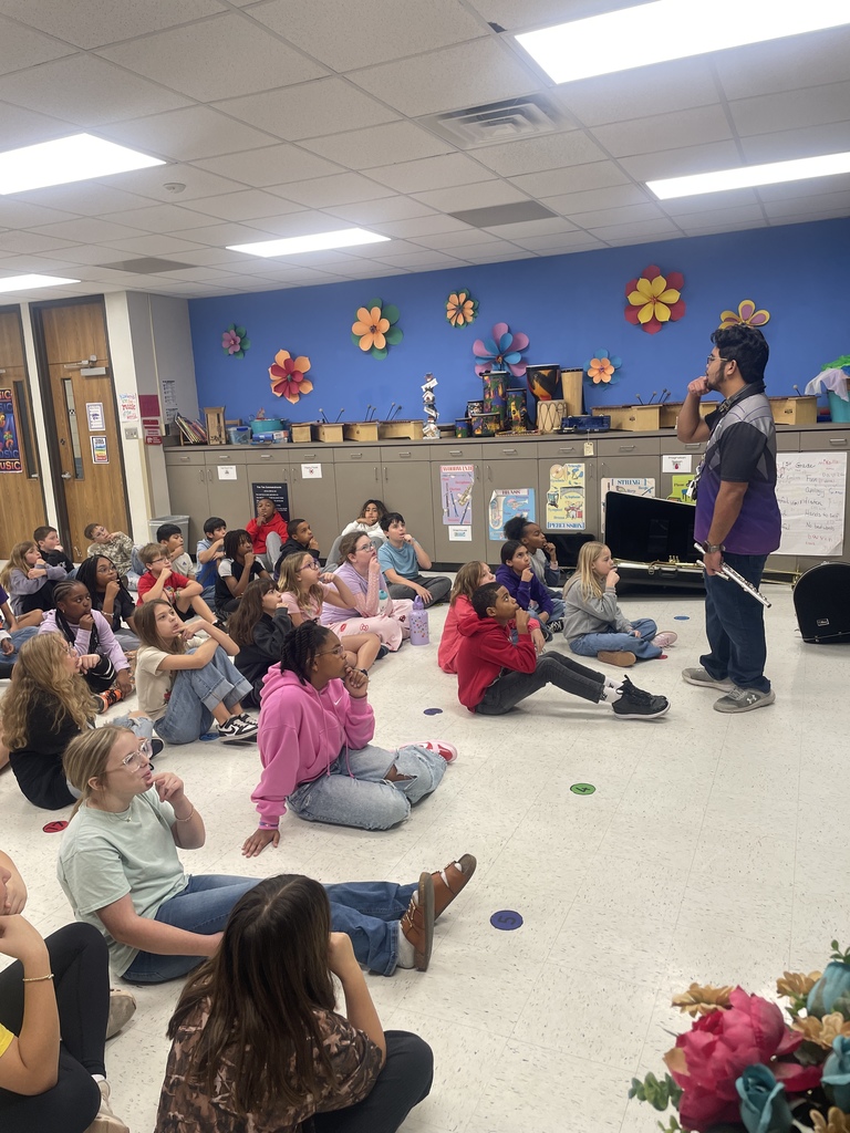 We had some very special guests in the music room this week! The directors from Angleton Junior High stopped by to introduce our 5th graders to the wonderful world of band. From the smooth slide of the trombone to the bright notes of the flute, our students loved getting an up-close look at the instruments they can play next year.  It’s more than just music—it’s about teamwork, discipline, and finding your voice. We can’t wait to see these students on stage in the future!