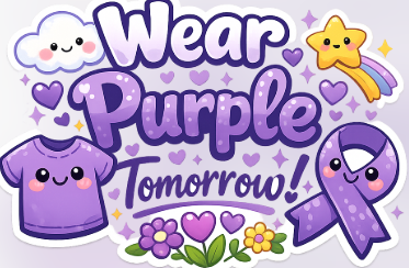 Tomorrow is group picture day. We would love for everyone to wear purple.