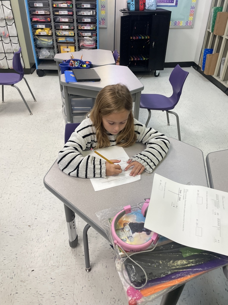 Our 2nd graders were locked in today, tackling their math challenges with amazing focus. From place value charts to subtraction strategies, these students are building a strong foundation one problem at a time.