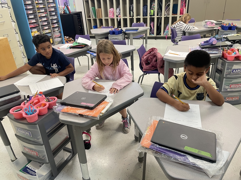 Our 2nd graders were locked in today, tackling their math challenges with amazing focus. From place value charts to subtraction strategies, these students are building a strong foundation one problem at a time.