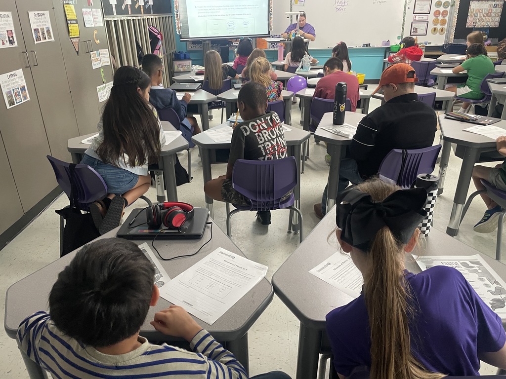 There is something so special about the quiet hum of a classroom at work.  Our third graders were busy exploring the world of poetry—learning how authors use specific words to create feeling and rhythm. From identifying "mood" to analyzing "Falling Leaves," these students are becoming quite the literary experts!