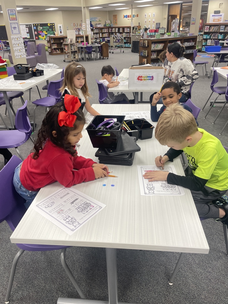 Mrs. Arias’ kindergarteners spent some quality time in the library diving into Steven Kellogg’s The Three Little Pigs. After finding some great new reads, they worked on special activities to sharpen their storytelling skills. We are building all the excitement for a very special visit from Main Street Theater, who will be performing The True Story of the Three Little Pigs for us soon!