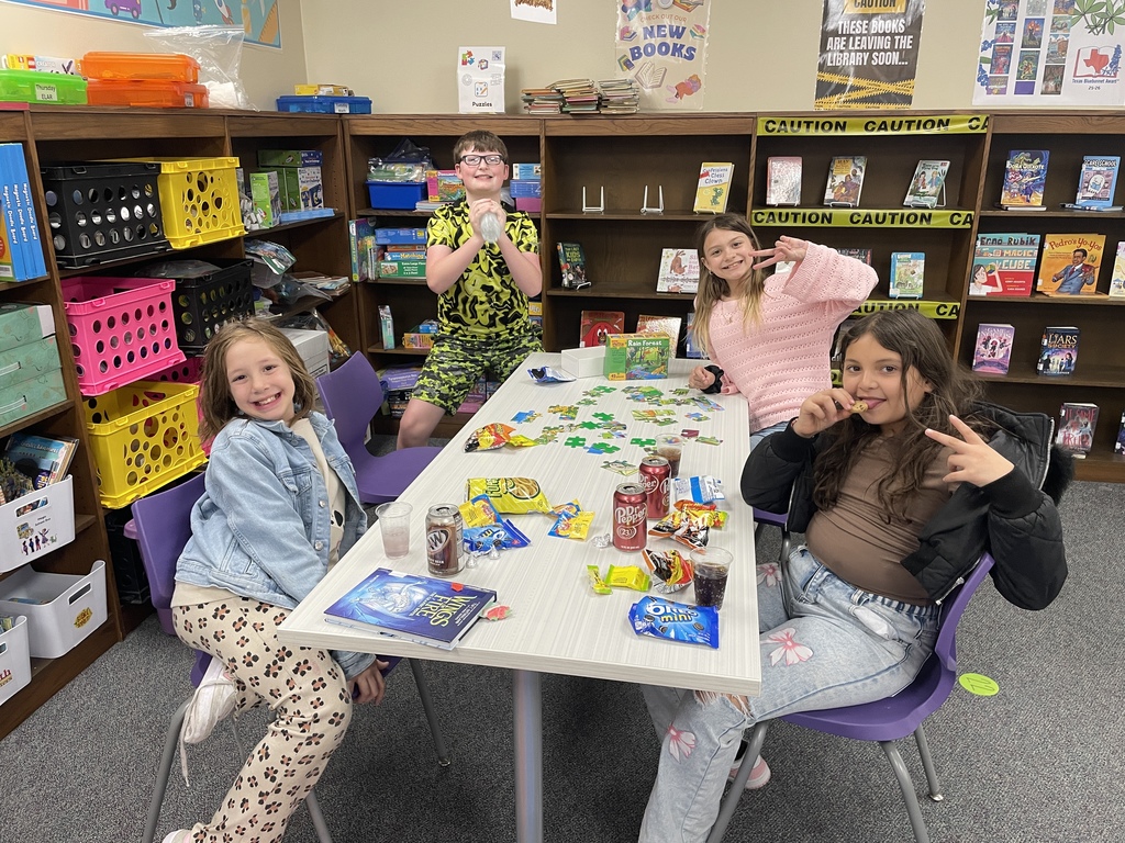 Our 3rd-5th grade readers have spoken! After reading at least five of this year's Bluebonnet Award nominees, these superstars earned their spot at our "5 and Decide" Voting Party. The official Rancho favorite for 2026? Welcome to Scare School!   From snacks and sodas to puzzles and LEGOs, we celebrated our love for literacy in style. We are so proud of these dedicated readers for taking on the Bluebonnet challenge!