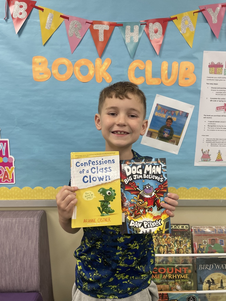Look at those smiles! We are so excited to welcome our newest members to the Birthday Book Club!  Whether it’s a graphic novel adventure or a laugh-out-loud story, these books are hand-picked by our students and donated by their families to be enjoyed by the whole school.   Want to join the club? It’s as easy as: 1️⃣ Pick a book from our Amazon Wishlist: https://bit.ly/4saNbV1 2️⃣ Fill out this quick form: bit.ly/ribookclub  Don’t forget: Your child gets an invite to our end-of-the-year Birthday Bash, a morning announcement shout-out, and a permanent sticker inside their book! 