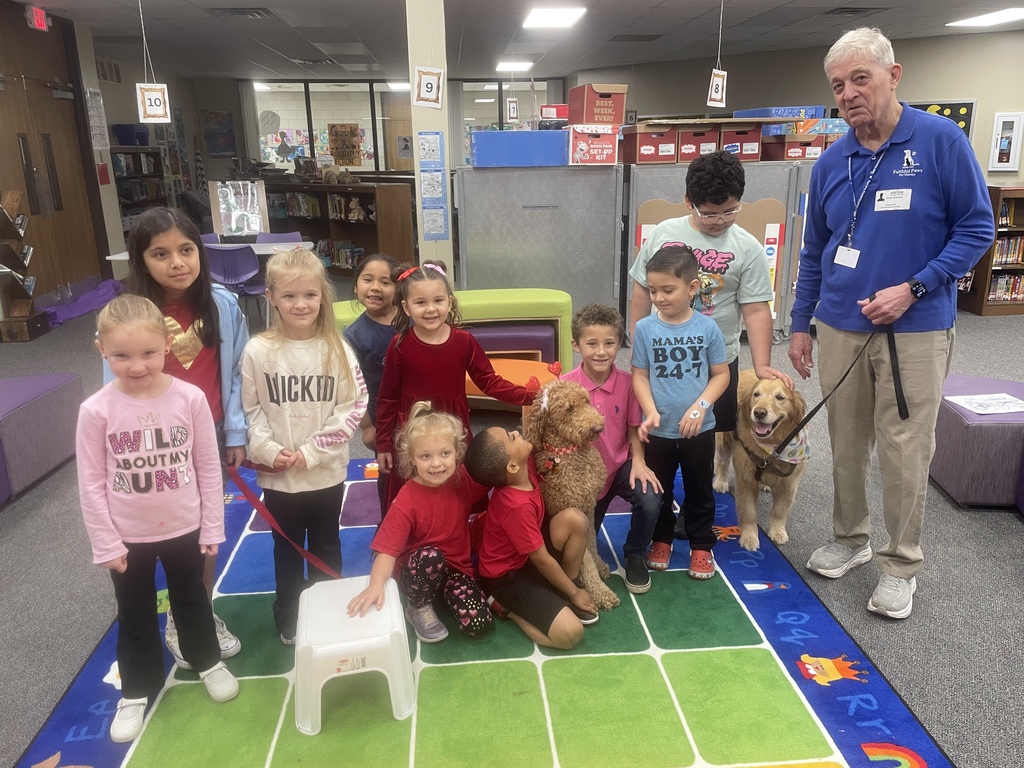 We had some very special visitors from Faithful Paws, and the energy in the building was incredible. Watching our students connect with these gentle therapy dogs is a reminder of how much a little furry friendship can brighten a school day. These visits provide more than just fun; they offer a moment of calm and emotional support for our kids.  A huge thank you to the volunteers at Faithful Paws for sharing your time and your wonderful dogs with us!  Check out this amazing organization and the work they do:
