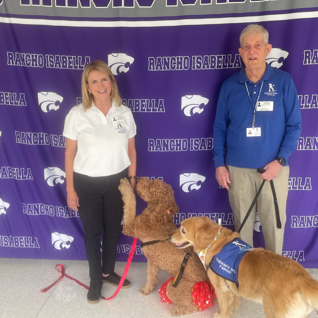 We had some very special visitors from Faithful Paws, and the energy in the building was incredible. Watching our students connect with these gentle therapy dogs is a reminder of how much a little furry friendship can brighten a school day. These visits provide more than just fun; they offer a moment of calm and emotional support for our kids.  A huge thank you to the volunteers at Faithful Paws for sharing your time and your wonderful dogs with us!  Check out this amazing organization and the work they do: