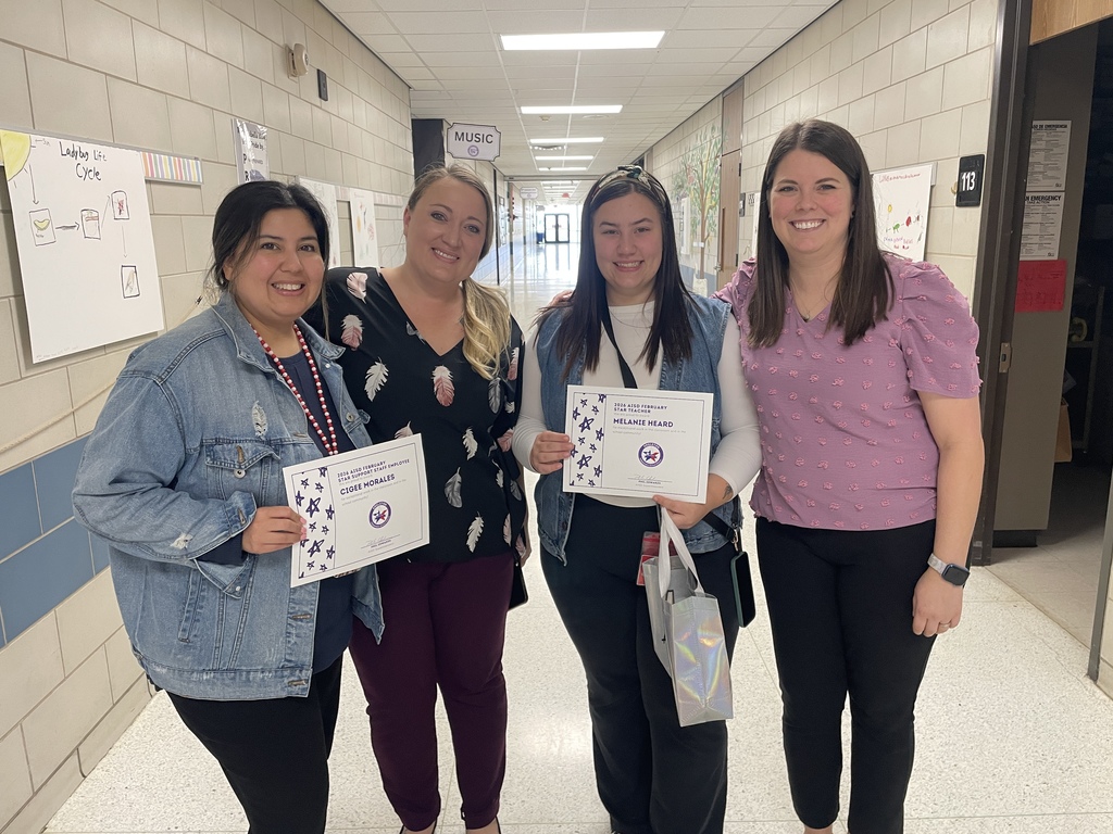 Shining a bright light on our February Stars! We are so incredibly proud to announce our Star Teacher, Melanie Heard, and our Star Support Staff, Cigee Morales! Schools are more than just buildings; they are built on the dedication of people who show up every day with a smile and a passion for our students. Please join us in thanking Melanie and Cigee for everything they do to make our school a wonderful place to learn and grow!