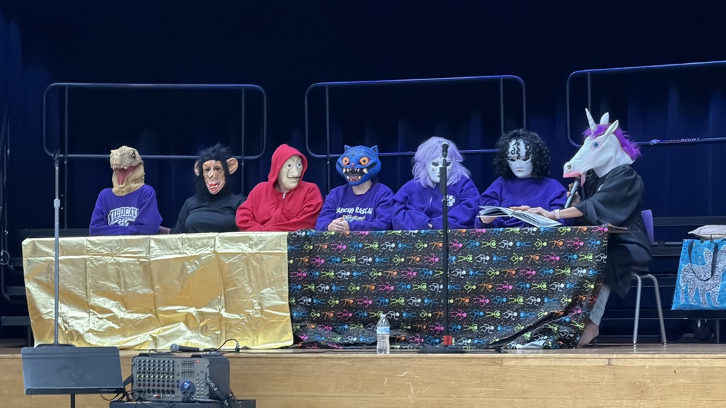 We debuted our very first Masked Reader event this week, and the energy in the gym was electric! Our students turned into mini-detectives, listening for clues and trying to guess which of their favorite teachers were hidden behind those wild costumes. There is nothing quite like the mystery of a good book—or a mysterious reader! Thank you to our brave staff for being such good sports and making reading the highlight of our day.