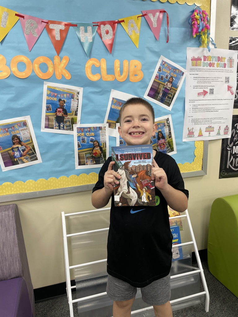 We are so excited to welcome our newest members to the Birthday Book Club! Their generosity helps our library grow and gives all students new adventures to discover.  Pro-Tip: You don't have to wait for your actual birthday to join the club! We celebrate readers all year long. Every donation earns your student a permanent honorary sticker inside their book and a VIP invite to our massive end-of-the-year Birthday Bash!  How to join the fun: 1️⃣ Choose a book: https://bit.ly/4saNbV1 2️⃣ Register your donation: bit.ly/ribookclub  Thank you for making our school a place where reading is a gift!