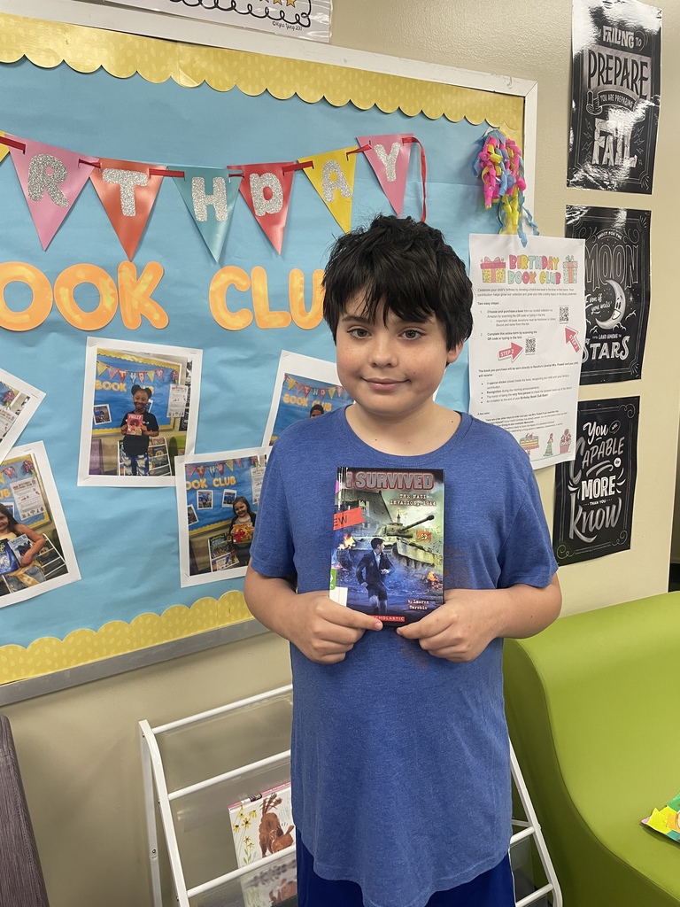 We are so excited to welcome our newest members to the Birthday Book Club! Their generosity helps our library grow and gives all students new adventures to discover.  Pro-Tip: You don't have to wait for your actual birthday to join the club! We celebrate readers all year long. Every donation earns your student a permanent honorary sticker inside their book and a VIP invite to our massive end-of-the-year Birthday Bash!  How to join the fun: 1️⃣ Choose a book: https://bit.ly/4saNbV1 2️⃣ Register your donation: bit.ly/ribookclub  Thank you for making our school a place where reading is a gift!