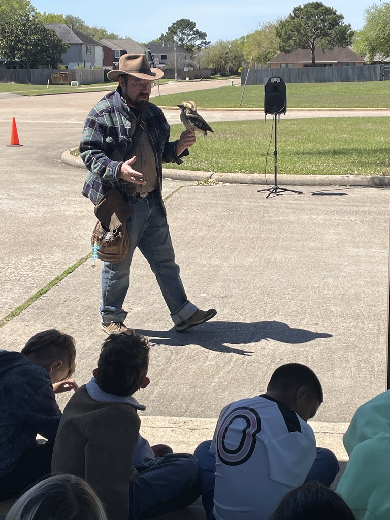 Our Learning is Taking Flight!  We had some very special "high-flying" guests visit our campus recently! Our students had a front-row seat to an incredible Birds of Prey presentation, where they got a "birds-eye view" of majestic hawks and silent owls.  About the Visit. From learning about wingspans and talons to understanding the vital role these predators play in our ecosystem, our students were captivated! These "wild" moments bring science to life and inspire our future conservationists to appreciate the nature right in our own backyard.  A Special Thank You. A huge shout-out to the Friends of Brazoria Wildlife Refuges for bringing this program to our school! This non-profit organization works tirelessly to support our local national wildlife refuges and provides these educational programs to area schools for free. We are so grateful for their dedication to our students!  Join the Fun: Migration Celebration!  The excitement continues! Mark your calendars for the 29th Annual Migration Celebration at the San Bernard National Wildlife Refuge. It is a weekend full of FREE family fun!  Dates: April 25th & 26th  Time: 11:00 AM – 4:00 PM  Location: 6801 County Road 306, Brazoria TX  Activities: Archery, reptile encounters, marsh buggy tours, kayaking, and more!  It’s the perfect way to get the kids outside to explore our local wildlife. See you there!  More info: www.MigrationCelebration.org