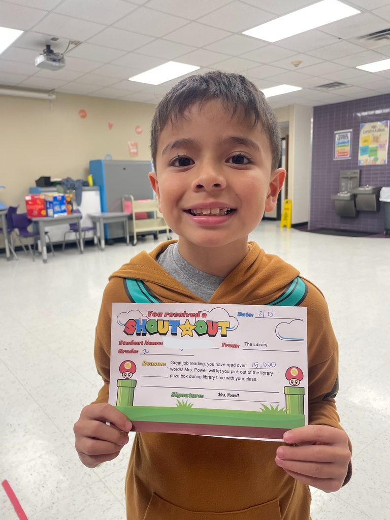 Big shout outs are happening at the school! From massive reading milestones (68k words!) to our amazing staff like Mrs. Buchanan receiving praise for her work with our students—we’ve got a lot to be proud of. Keep up the great work! 