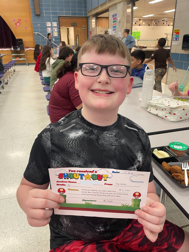 Big shout outs are happening at the school! From massive reading milestones (68k words!) to our amazing staff like Mrs. Buchanan receiving praise for her work with our students—we’ve got a lot to be proud of. Keep up the great work! 