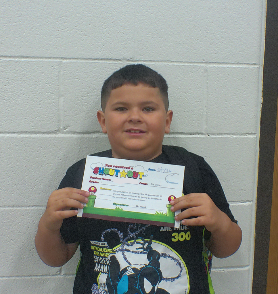 At our school, we believe that being a great student starts with being a great human. Today’s shout-outs highlight not just academic achievement, but pure kindness. Seeing our students look for ways to help one another is the best part of our day. Thank you for making our school a brighter place!