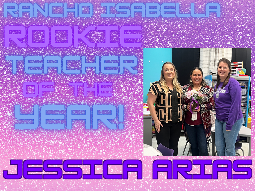 Congratulations Mrs. Arias!