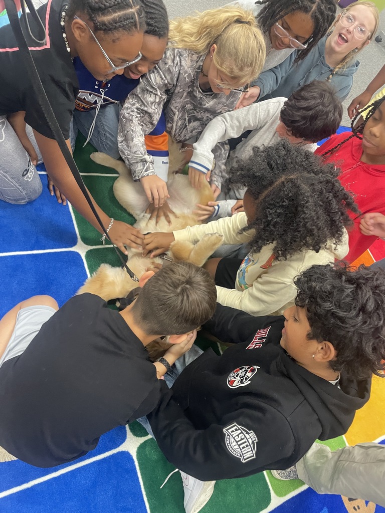Look who’s back! This was Fargo’s second time visiting our campus with Faithful Paws Pet Therapy, and at this point, she’s a total campus celebrity. Whether it’s a belly rub or a quiet moment of petting, Fargo has a special way of making every student feel calm and confident—especially during testing season.  Faithful Paws is an incredible organization in Houston that trains pet-and-owner teams to bring joy to those who need it most. They truly live up to their mission of providing "unconditional love."  Learn more about their program here: https://faithfulpawshouston.org/