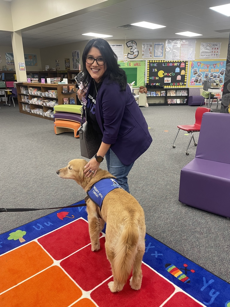 Look who’s back! This was Fargo’s second time visiting our campus with Faithful Paws Pet Therapy, and at this point, she’s a total campus celebrity. Whether it’s a belly rub or a quiet moment of petting, Fargo has a special way of making every student feel calm and confident—especially during testing season.  Faithful Paws is an incredible organization in Houston that trains pet-and-owner teams to bring joy to those who need it most. They truly live up to their mission of providing "unconditional love."  Learn more about their program here: https://faithfulpawshouston.org/