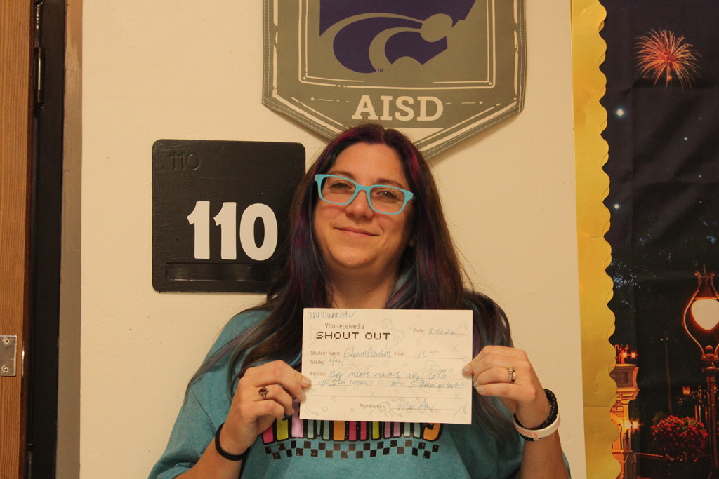 Walk through our doors on any given day and you’ll see greatness in action! Whether it’s excelling in academics or showing exemplary character, we love taking a moment to give our students the 'Shout Out' they deserve. 