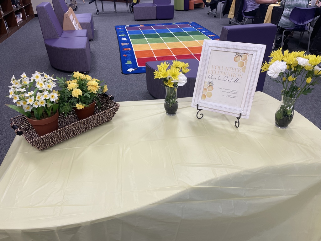 We couldn't do it without our Busy Bees! 🐝💛  This morning, we had the pleasure of hosting a special breakfast to celebrate the incredible volunteers who give their time and energy to our students and staff. From the classroom to the library, your hard work creates a "buzz" of excitement and support that makes our school a better place every single day.  To our volunteers: Thank you for "bee-ing" absolutely amazing! We appreciate you more than words can say.