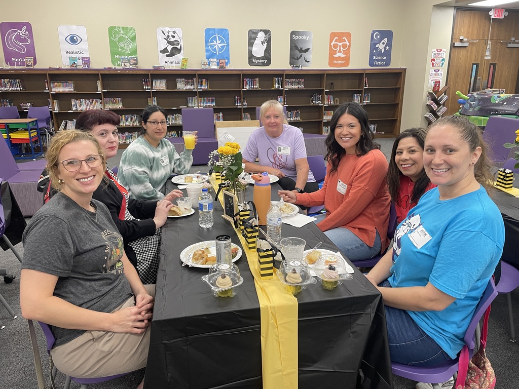 We couldn't do it without our Busy Bees! 🐝💛  This morning, we had the pleasure of hosting a special breakfast to celebrate the incredible volunteers who give their time and energy to our students and staff. From the classroom to the library, your hard work creates a "buzz" of excitement and support that makes our school a better place every single day.  To our volunteers: Thank you for "bee-ing" absolutely amazing! We appreciate you more than words can say.