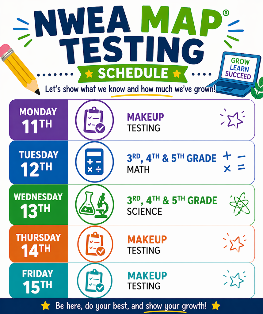 Testing Schedule week 3