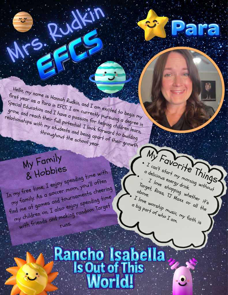 Please help us welcome one of our incredible EFCS teams for the 26-27 school year: Miss Heard, Mrs. Arroyos, and Mrs. Rudkin! With a shared mission to empower students, nurture individual strengths, and foster a joyful learning environment, this team is set to make a lasting impact at Rancho Isabella. They can’t wait to watch their students grow, learn, and accomplish amazing things together! Here’s to a meaningful and stellar year ahead for our EFCS star team!