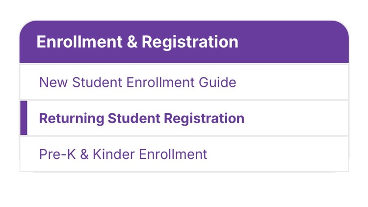 returning student