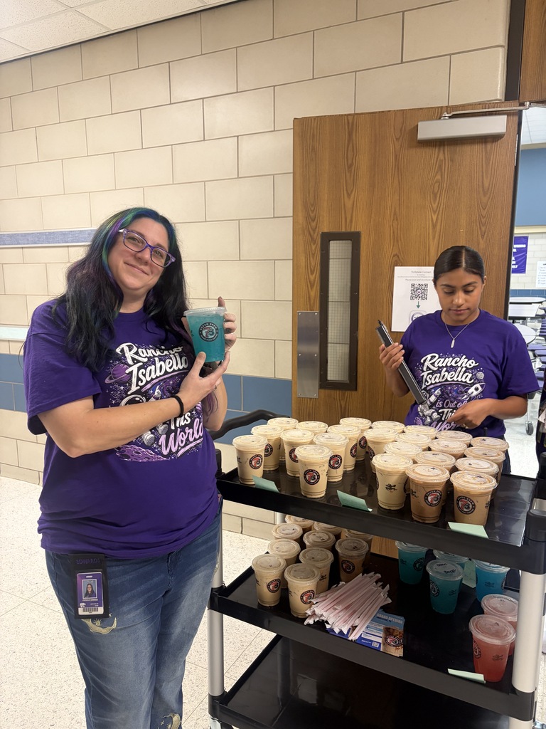 Fueling our amazing team for an out-of-this-world year! A HUGE thank you to our friends at 7 Brew Coffee for blessing our teachers and staff with delicious first-day pick-me-ups! Community partnerships like this keep our spirits high and our energy charged to give our students the absolute best start to the school year.  We are so grateful for your support of Rancho Isabella! 