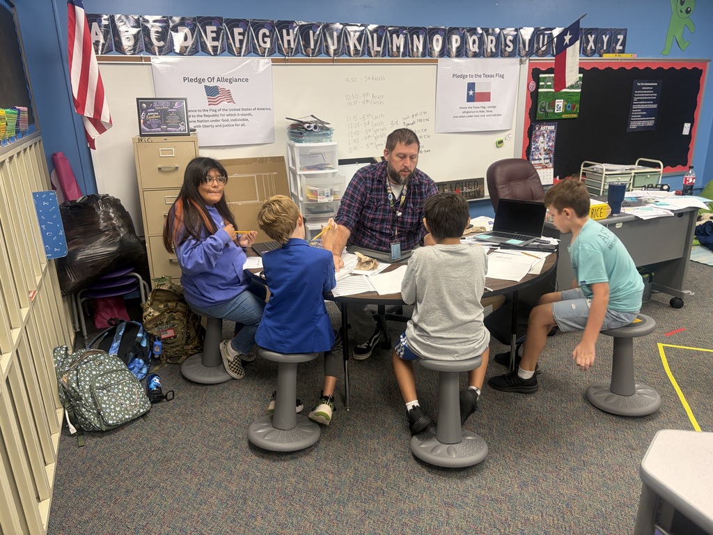 Small group time in action! Mr. Rice working closely with students to break down big concepts into hands-on learning. We love seeing our students stay engaged, ask questions, and grow together every single day.