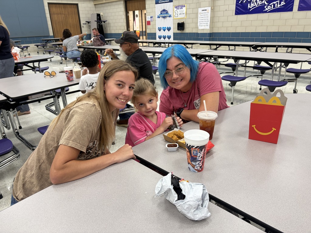 Day One of "Lunch with Loved Ones" was a huge success! 💜 It was wonderful seeing so many parents and grandparents in the cafeteria making lunchtime memories with our students. We can’t wait to welcome our next group tomorrow! 