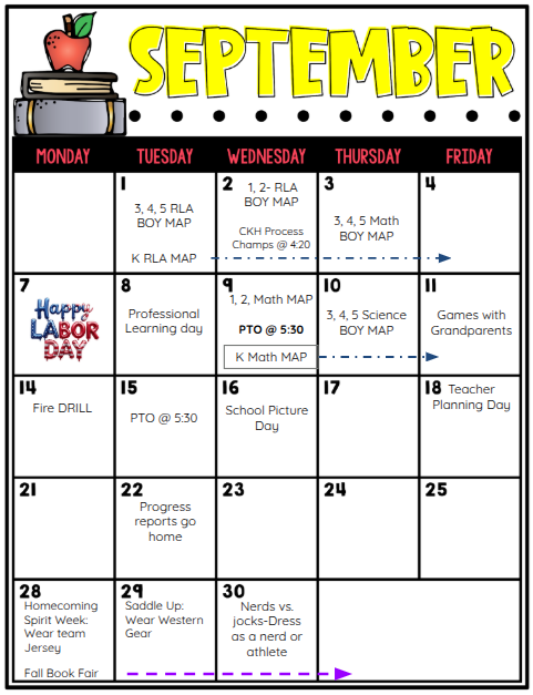 SEPT family Calendar