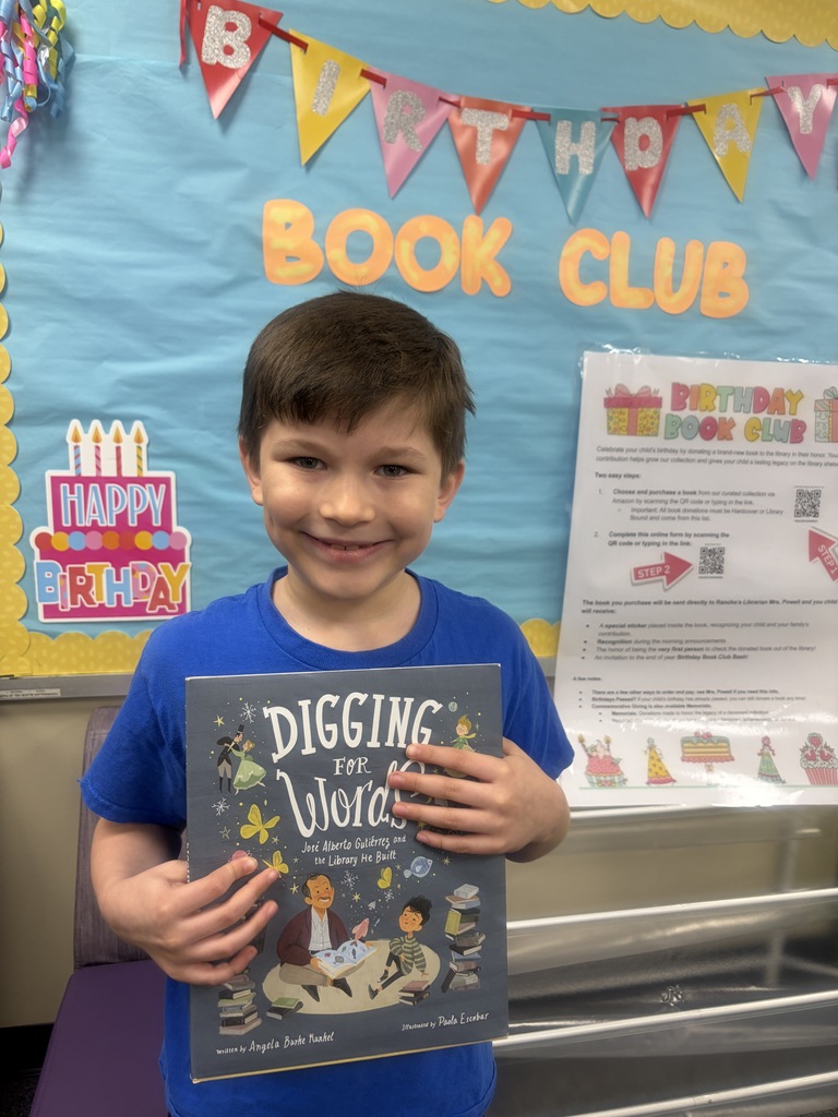 Big smiles and new books! 📚✨ Help us celebrate our very FIRST Birthday Book Club member of the school year! Thank you for helping our library collection grow—your generous donation will be enjoyed by students for years to come!  Fun reminder: It doesn’t even have to be your birthday month to join in on the fun and leave a lasting mark on our school library!  Want to donate a book in honor of your student? 1️⃣ Pick a book: bit.ly/4saNbV1 2️⃣ Fill out the form: bit.ly/ribookclub  Club members receive a special donor sticker inside the book, a shout-out on the morning announcements, and an invite to our epic End-of-Year Birthday Bash!