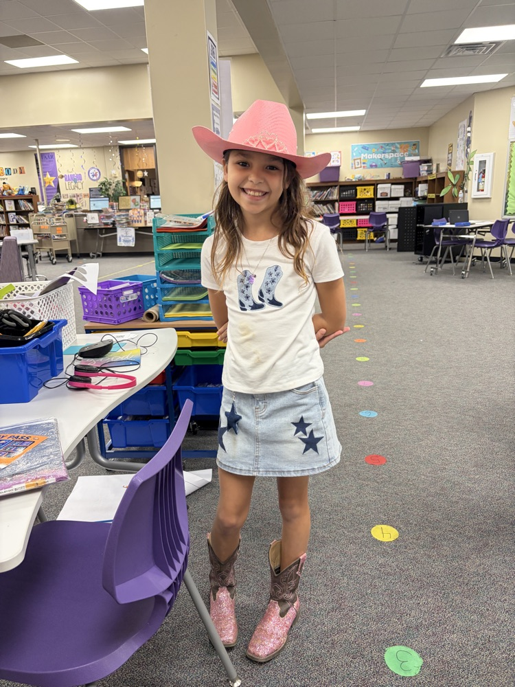 Today was western day and tomorrow is nerds versus jocks!