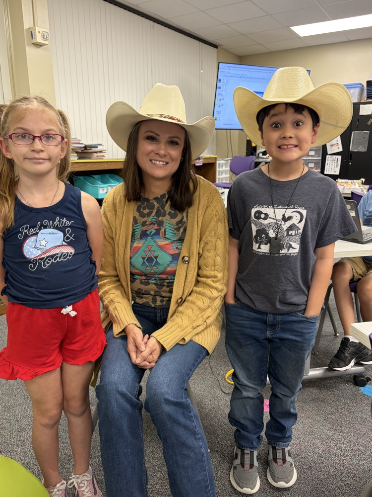 Today was western day and tomorrow is nerds versus jocks!