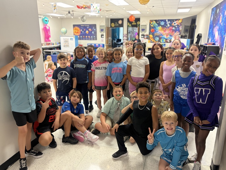 Brains or brawn? Why not both! Our students had so much fun bringing out their best athletic jerseys and classic nerd attire for Nerds vs. Jocks Day today!