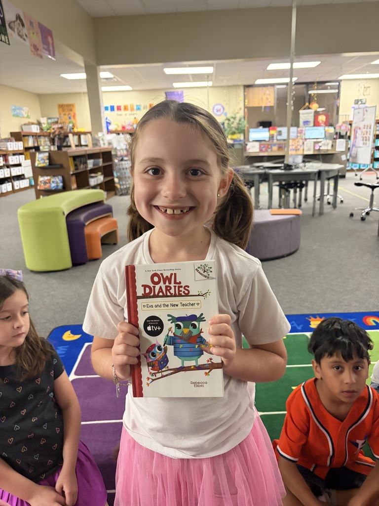 Thank you for joining the Rancho Legacy Book Club to this fabulous 2nd grader! By donating Owl Diaries: Eva and the New Teacher, she’s helping our school library grow and leaving a lasting mark for hundreds of fellow Wildcats to enjoy!   Want to celebrate your child and give back to our school library? Joining is simple:  Step 1: Choose and purchase a book from our Amazon Wishlist: bit.ly/4saNbV1    Step 2: Fill out the quick book club form: bit.ly/ribookclub  