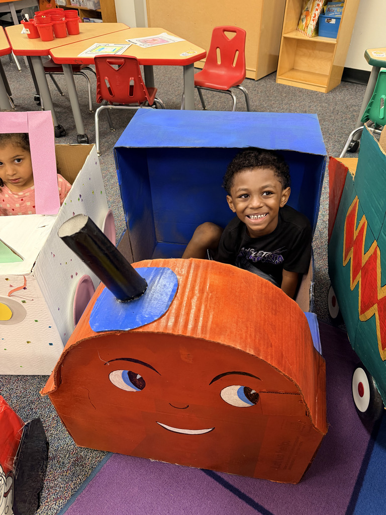 Our Pre-K students finished up their box unit in the most creative way possible! The kids brought their hand-crafted cardboard cars to class and parked them in the classroom for a special drive-in movie day. We love seeing their big smiles and incredible imaginations come to life!