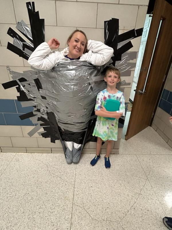 When we say we stick together to hit our goals, we mean it! Huge thanks to our amazing principal for being such a good sport today—because we reached our fundraising goal, students got to duct-tape her to the wall! We love seeing our school community come together to support our students.