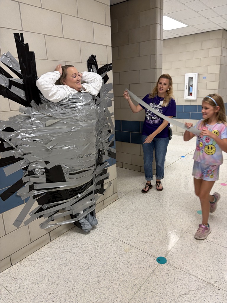 When we say we stick together to hit our goals, we mean it! Huge thanks to our amazing principal for being such a good sport today—because we reached our fundraising goal, students got to duct-tape her to the wall! We love seeing our school community come together to support our students.