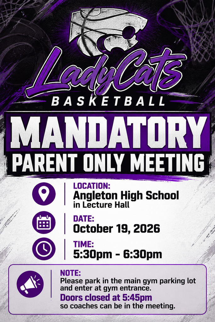 AHS Basketball Parent Meeting October 19 5:30PM