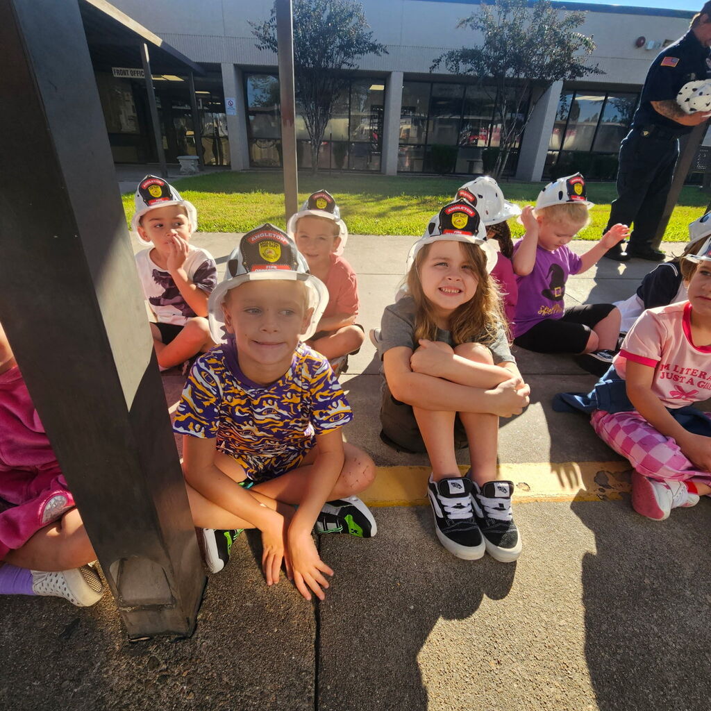 Learning fire safety is all about hands-on practice! Our students had a blast practicing key emergency moves today. A big thank you to the Angleton Fire Department for stopping by—our Pre-K, Kindergarten, 1st, and 2nd graders all loved visiting the fire truck and learning how to stay safe!