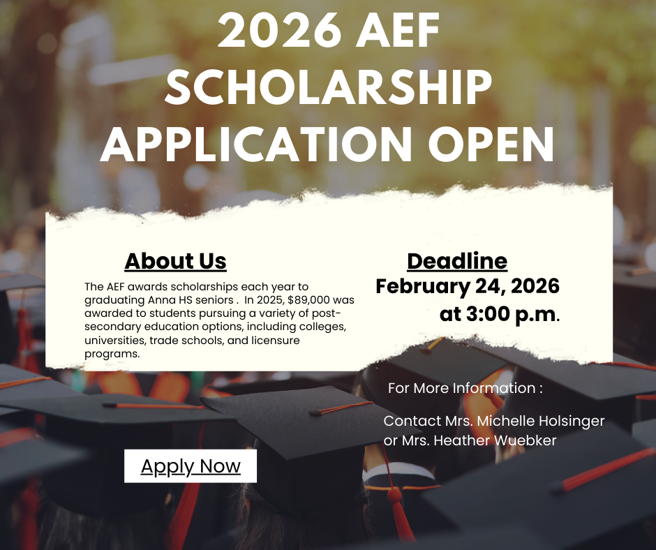 AEF Scholarship open Announcement