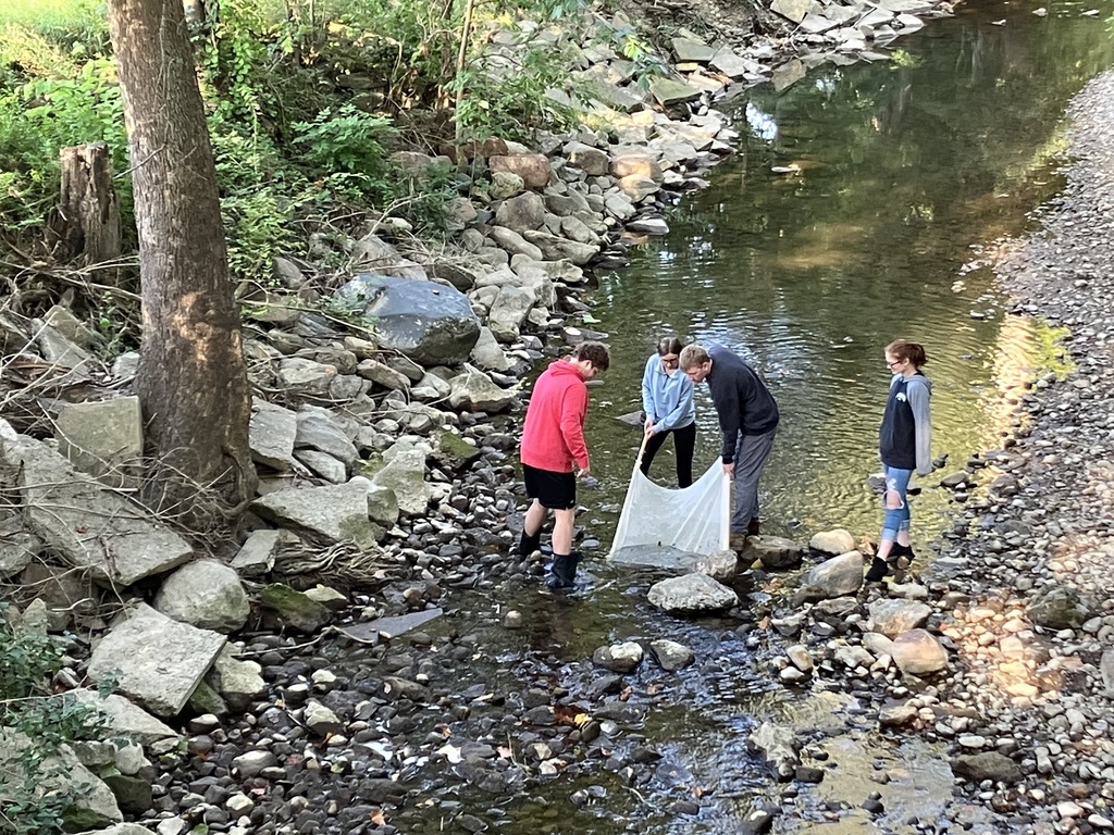 Environmental students conduct research and document findings.