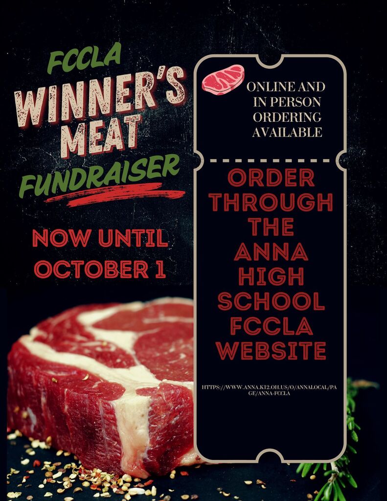 FCCLA Winner's Meat Fundraiser Underway until October 1st