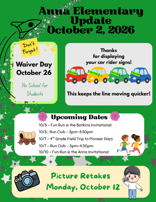 Parent Update 10/2/26
