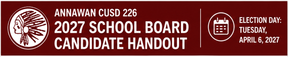 annawan cusd 226 2027 school board candidate handout information