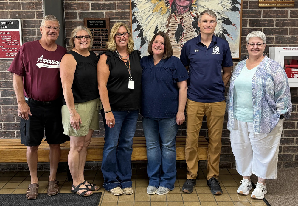 Staff Years of Service Awards Photo - Joe Hasbrook, Tammy Celus, Hope DeRycke, Andrea Hakes, Creston Fenn, Jessica Storm
